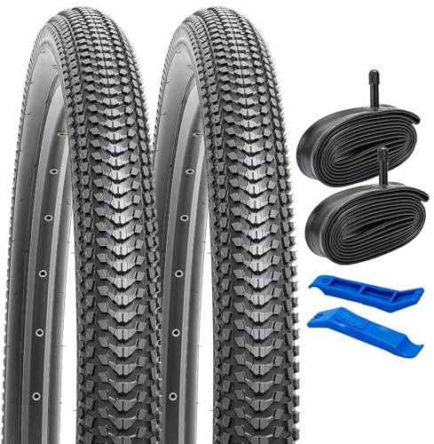 YunSCM Juego de 2 neumáticos plegables de 29 pulgadas, 29 x 2,10 pulgadas, revestimiento 57-622, compatible con 29 x 2.0, 29 x 2.10, 29 x 2.125