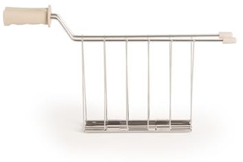 CREATE/SET DE 2 PINZAS DE REJILLA ARENA/Accesorio para hacer sandwiches en Toast, sin riesgo de quemaduras, fabricadas en Acéro Inoxidable