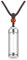 Zysta Stainless Steel Cylinder Tube Glass Bottle Urn Necklaces for Ashes Adult Male Women Memorial Keepsake Cremation Jewelry