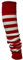 ANZEE Leg Warmers for Adult Ladies & Girls Stay Warm and Stylish Women Knitted Ankle Striped Leg Warmers Party Dance, Sports, Yoga Accessories (White Red, One Size (Fit All))