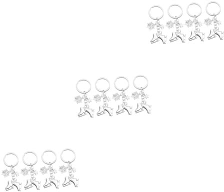 GALPADA 12stücke Dekorative Schlittschuh Schlüsselanhänger Mit Schneeflocken Charmante Schulranzen Schlüssel Dekoration Für Eislauf-Fans Und Sportbegeisterte