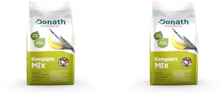 Donath Komplett Mix - reich an hochwertigem Insektenfett - die ausgewogene Mischung - wertvolles Ganzjahres Wildvogelfutter - aus unserer Manufaktur in Süddeutschland, 2 kg (2er Pack)