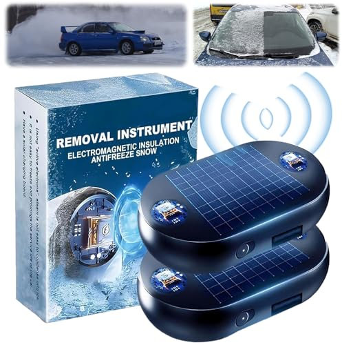 Eznaobo Elektromagnetische Schneeräumung, elektromagnetisches Frostschutzgerät, tragbares kinetisches Molekularheizgerät, schnurloses Schneeräumgerät für Eis, Schnee, Frost, schnell und effizient (2