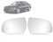 Fit4drive Außenspiegelglas rechts/links beheizt Ersatz für Audi A3 2010-2013 A4 2010-2015 A5 2009-2016 Auto Schnalle Fahrer Off Side 8K0857536F, 8K0857536G