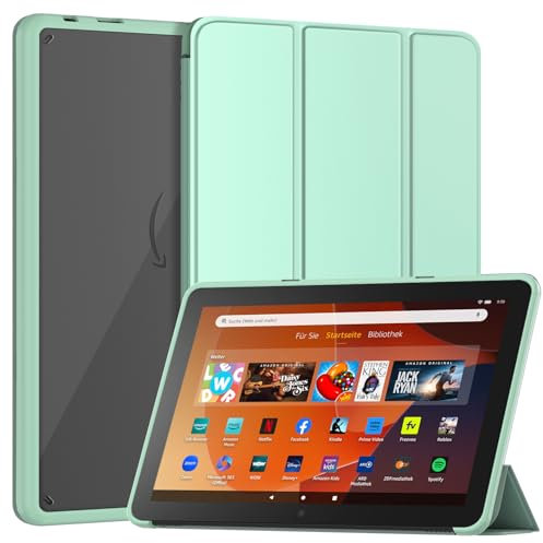 Tripold Hülle für 10,1 Zoll Tablets(Nur 13. Gen, 2023 Modelle), Nicht Passend für iPad Sony 10,1 Zoll Tablets, Patamiyar Ultraleichte Smart Stand Hülle mit Auto Ruhe/Aufwach - Hellgrün