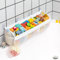 Bath Toy Organizer with 3 Compartment Horizontal Large Openings, Upgraded Capacity BathToy Storage and Holder, Easy Access Bathtub Toy Organizer (White)