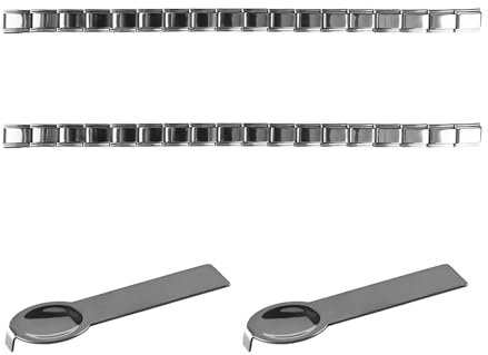 Tabanzhe 9mm Italian Charm Bracelet with Nomination Charm Tool-Nomination Bracelet Stainless Steel Jewelry Bracelet Opening Tools Italian Charms Links Bracelets for Women