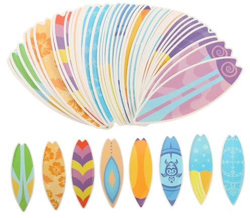 Toyvian 60stücke Bunte Hawaii Surfbrett Aufkleber Selbstklebende DIY Scrapbook Sticker Für Partys Dekoration Und Bulletin Boards Fade-resistent Und Vielseitig Einsetzbar