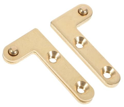 HOMSFOU 2pezzi Cerniera Per Porta Girevole Gradi Cerniere Battuta Per Mobili in Legno Cerniere Rotanti Nascoste Per Interni Moderni Ferramenta Per Sportelli Di Armadi e Porte Pivotanti