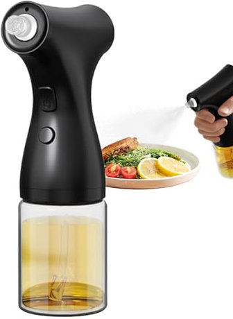 Berriphonia Vaporisateur pour huile comestible, bouteille d'huile d'olive | Flacon pulvérisateur portable de 200 ml pour cuisine, salade, rôti, friteuse, grillades, pâtisserie