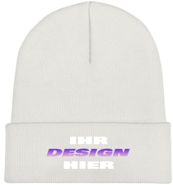 MOSGDBV Personalisiert StrickmüTzen FüR Damen & Herren Selbst Gestalten MüTze Mit Bild Text Namen Personalisierte WintermüTze-MüTze Perfekt Als Mitarbeitergeschenk, Firmengeschenk & Wintergeschenk