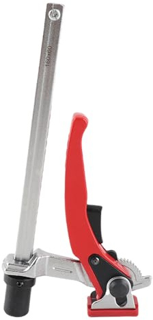 Wakects Ratchet Track Saw Clamp, Vanadium Alloy Steel Lever Bar Hold Down Clamp 20mm Base with Ratchet Mechanism