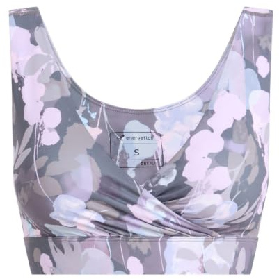 Energetics Damen Byllie Sport-BH, AOP-/Pink Light/Brow, L