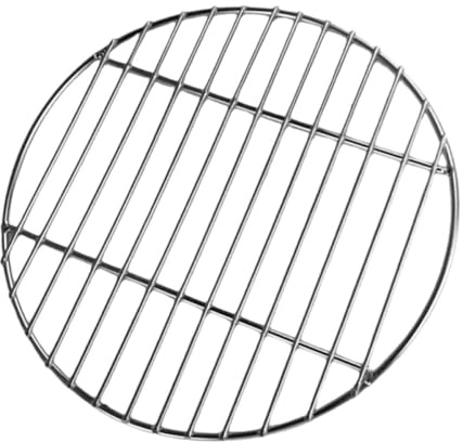 SEWOART Rundes Grillnetz aus Edelstahl 24cm Grillrost und Grillmatte für Fleisch Gemüse Fisch Robustes Campinggrillgitter für Holzkohle und Elektrogrills