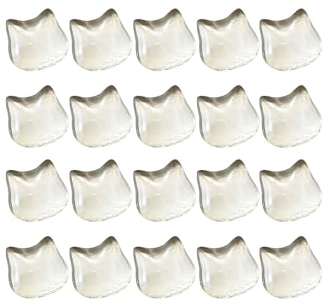 APGLSXY 20pcs Simple Styles Cats Outline Silicone Keycaps Improve Typing Accuracy Suitable for Long Nails Strong & Easy to Clean Funny Keyboard Deck
