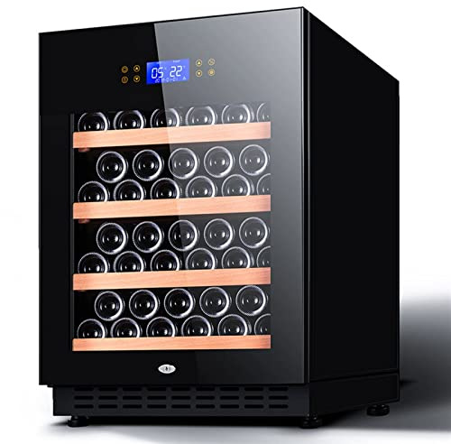 Beverage Refrigerator - Dual Zone Mini Fridge with Glass Door for Wine, Beer, Soda, and Drinks