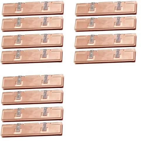 Vjsujehgy 12 Pezzi Radiatore Dissipatore di RAM nel Rame Puro per Dispositivo di Raffreddamento della Memoria RAM Dissipatore di Radiatore Memoria Desktop DDR2 DDR3 DDR4