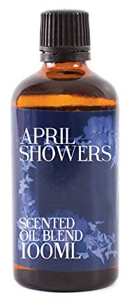 Mystix London | April Showers Scented Oil Blend | 100ml | Fresh & Uplifting Aroma with Tea Tree, Bergamot, Orange & May Chang | Ideal for Diffusers, Skincare & Candles