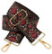 BENAVA Verstellbarer Schulterriemen für Taschen 75-135 cm Taschengurt Breit 50mm | Trageriemen Handtasche Rot Schultergurt Karabiner Gold | Taschenriemen Verstellbar Riemen