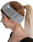 Stirnband Ohrwärmer Neckwarmer fluffy fleece Damen Grau