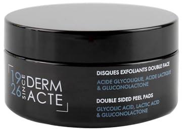 Académie Derm Acte Double Sided Exfoliating Pads 30 Pads | Dual Texture Gentle Exfoliation Smoother Skin Radiance Boost Daily Facial Care