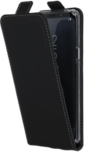 ACCEZZ Flipcase Hülle kompatibel mit Samsung Galaxy S9– Flip Case Tasche – Handytasche zum Aufklappen in Schwarz [1 Kartenfach, Magnetverschluss, Premium Kunstleder]