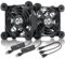 upHere ventilateur pc 80mm USB Silencieux Fan 5V Trois Vitesse Réglable ventilateur de Refroidissement pour PC/Xbox/Playstation/TV Box,etc.