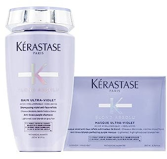 Kérastase Blond Absolu Bain Ultraviolett 250 ml & Masque Ultraviolett 200 ml Duo