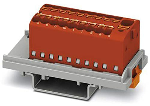 PHOENIX CONTACT PTFIX 4/18X1.5-NS35 RD Verteilerblock, Block mit Senkrechter Ausrichtung /Integrierter Einspeisung, 500V Nennspannung, 17.5A Nennstrom, 19 Anzahl der Anschlüsse, 20 Stück