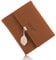 Portefeuille Femme Cuir Petit Porte Monnaie Pliable avec Titulaire de la Carte de Crédit Cash ID Zippé RFID Blocage Porte Carte Wallet Brun