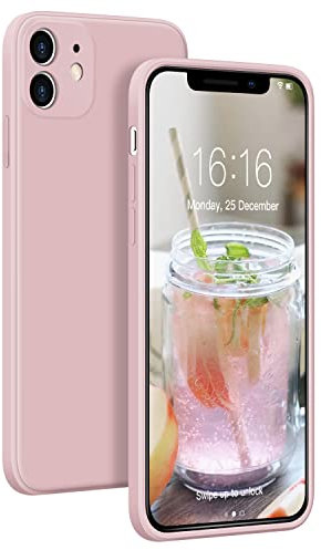 JASBON Ultra-Thin Hülle Kompatibel mit iPhone 11, Lightweight Liquid Silikon Hülle,Stoßfeste Full Protection Case, Resistant Slim Handyhülle für iPhone 11 (6.1, pink Sand)