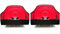MelTruck® 2x Rot Kennzeichenbeleuchtung Positionsleuchte hinten E9 Befestigungsschrauben M5 für LKW PKW Anhänger Trailer