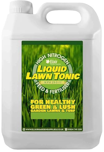 Elixir Garden High Nitrogen Concentrated Fertiliser 500ml Bottle | High Nitrogen Plant Fertiliser for Lawns & Leafy Vegetables | Concentrated 500ml Bottle