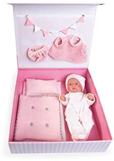 Antonio Juan Puppen Pitu Koffer mit Bett und Kleidern