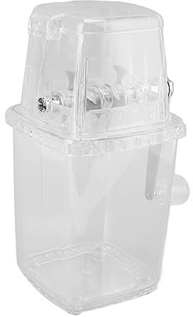 Manueller Eiscrusher, Edelstahl, transparent, multifunktionaler Eiscrusher für den Sommer für die Küche(Transparent)