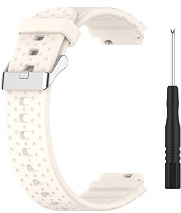 Armband kompatibel mit Xplora X5 play,Premium Weiche Leichte Ersatz-Uhrenarmbänder Sportbänder Armband mit Schraubendreher Wasserdicht für Xplora X5 Play Silikon,Länge: 115+71 mm(Weiß)