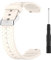 Armband kompatibel mit Xplora X5 play,Premium Weiche Leichte Ersatz-Uhrenarmbänder Sportbänder Armband mit Schraubendreher Wasserdicht für Xplora X5 Play Silikon,Länge: 115+71 mm(Weiß)