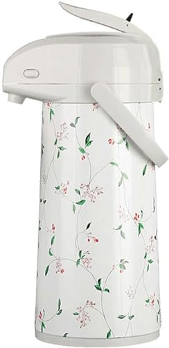 HSHTTKL Water Pitcher 2.2L/74.4OZ Thermal Coffee Carafe, Lever Action Thermal Carafe with Pump, Stainless Steel Insulated Flask, Coffee Dispenser New