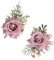 Whakano 1 Satz Künstliche Rose Boutonniere Handgelenk Corsage,Hochzeit Ansteckblumen und Handgelenk Blume,für Bankett,Hochzeit Dekoration,Braut Bräutigam Hochzeit,Jubiläumsdaten Usw,Rosa