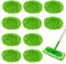 Gebiuhoo 10 Stück Bodentücher Feuchte Tücher für Swiffer Sweeper Mop Grün Ersatzbezug Trockene Bodentücher für Effiziente Kehrreinigung