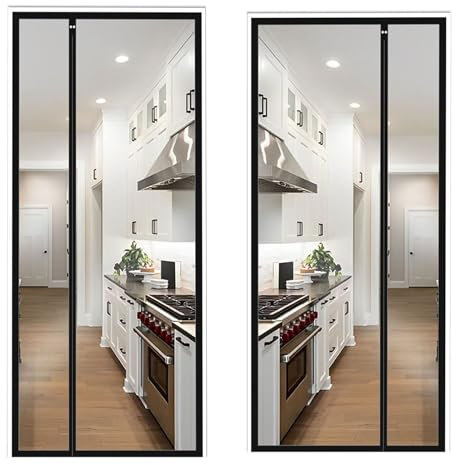 Eejovative Fly Screen for Door 130 x 250 cm Anti Mosquito Fly Screen Insect Protection Fly Screen Roller Blind for Patio Door Living Room Balcony Door Black