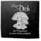 Deko Schiefer Untersetzer personalisiert Pilz mit Gesicht - Für Dich - 11x11cm Schwarz Bierdeckel Tischdeko Bieruntersetzer Weinuntersetzer