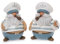 Dio only for you 2er Set Dekofigur Kapitän mit Pfeife | Maritim Figur Zierfigur | 10,5x7 cm