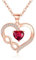 Tusuzik Regalo Mamma Collana Donna Argento 925 Sterline Argento Oro Rosa Gioielli Donna Regalo Mamma Compleanno Natale Regalo per Lei