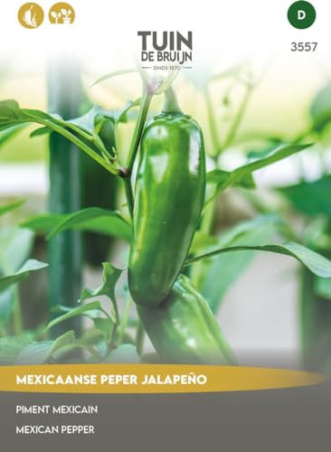 Tuin de Bruijn® Samen - Pfeffer Jalapeño Mexikanisch - Lecker pikanter Pfeffer - einfacher Anbau - 5 Gramm Samen