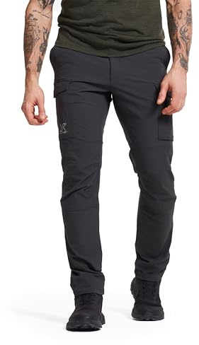 RevolutionRace Adventure Cargo Stretch Pants für Herren, Wanderhose für viele Outdoor-Aktivitäten, Anthracite, XXL
