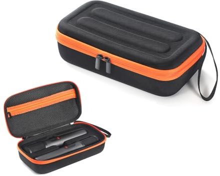 OURHZTB Microphone Case Storage Bag Compatible with JBL Party Box Wireless Mic, Portable Travel Hard Shell Organizer for 1 Pair Bluetooth Microphone