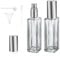 Granvoo Atomizador Perfume Recargable, 2Piezas Reutilizables Pulverizador Cristal Portátil Botellas de Spray Ambar, Perfumador Dispensador de Viaje, 20ML, Prueba de Fugas, Regalo Único para Ella/Él