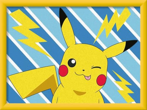 Ravensburger CreArt Kit de Peinture par numéros Pokémon pour Enfants - Pikachu