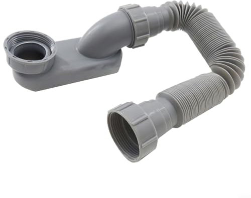 CNANRNANC Tuyau de vidange flexible, siphon / siphon pour évier de cuisine avec tuyau de vidange flexible